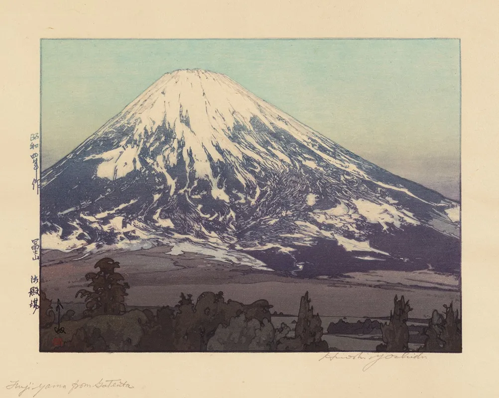 Fujiyama From Gotemba by Yoshida Hiroshi - Canvas Print