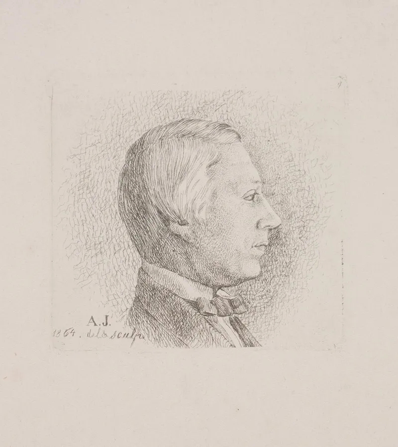 Fuldmaegtig Anton Lv Petersen by August Jerndorff - Canvas Print