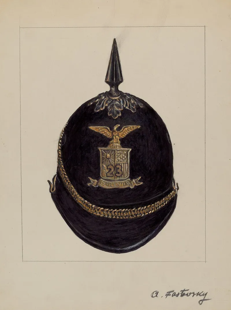 Full Dress Helmet by Aaron Fastovsky - Canvas Print
