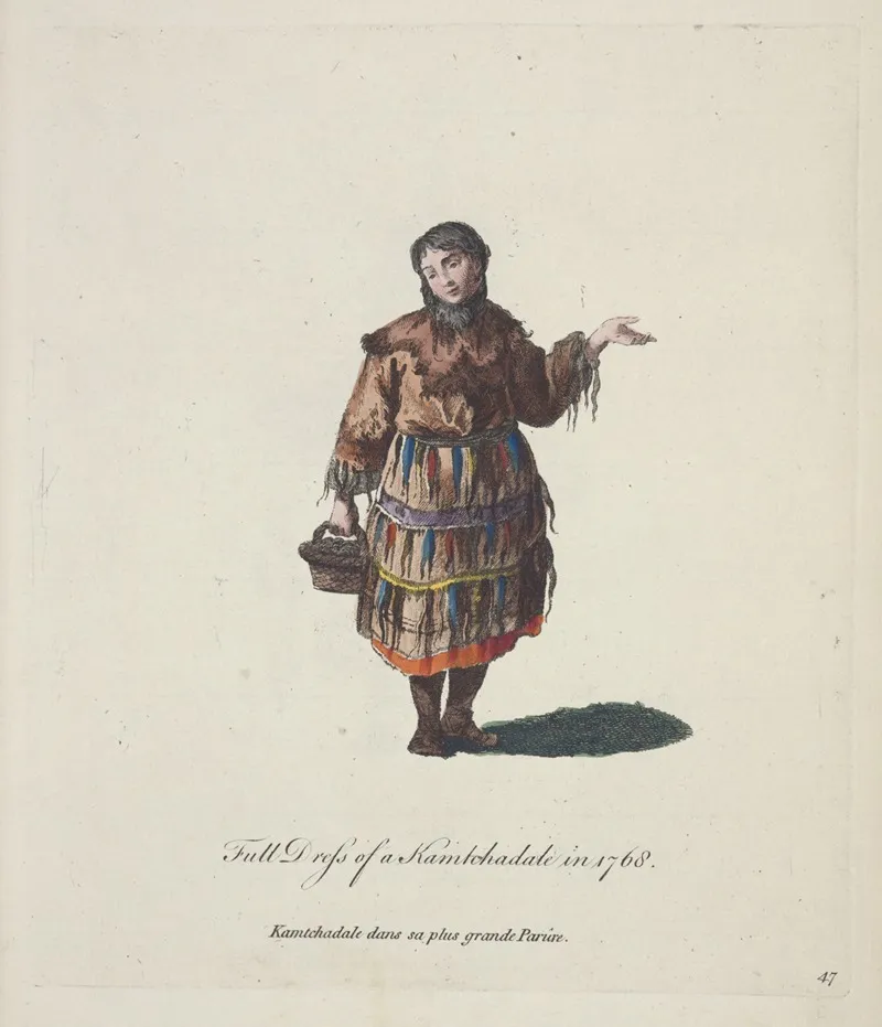 Full Dress Of A Kamtchadale In 1768 Kamtchadale Dans Sa Plus Grande Parure