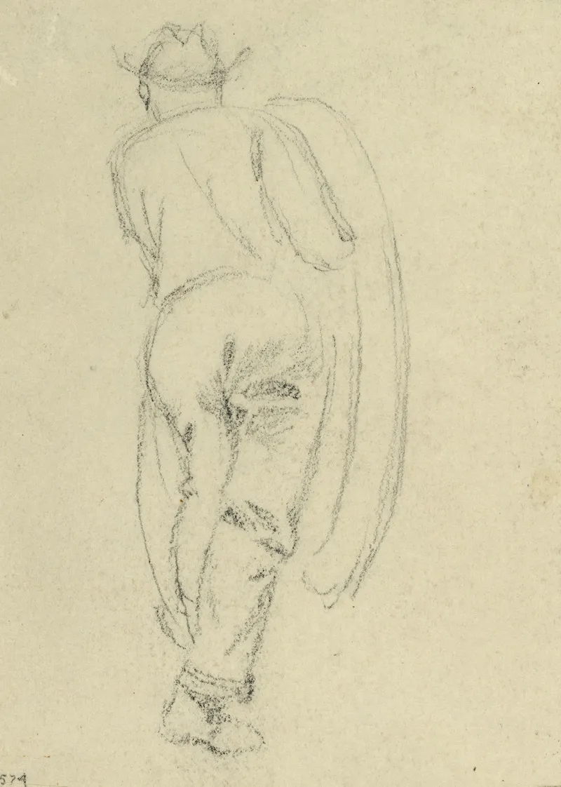 Full Length Rear View Of Man