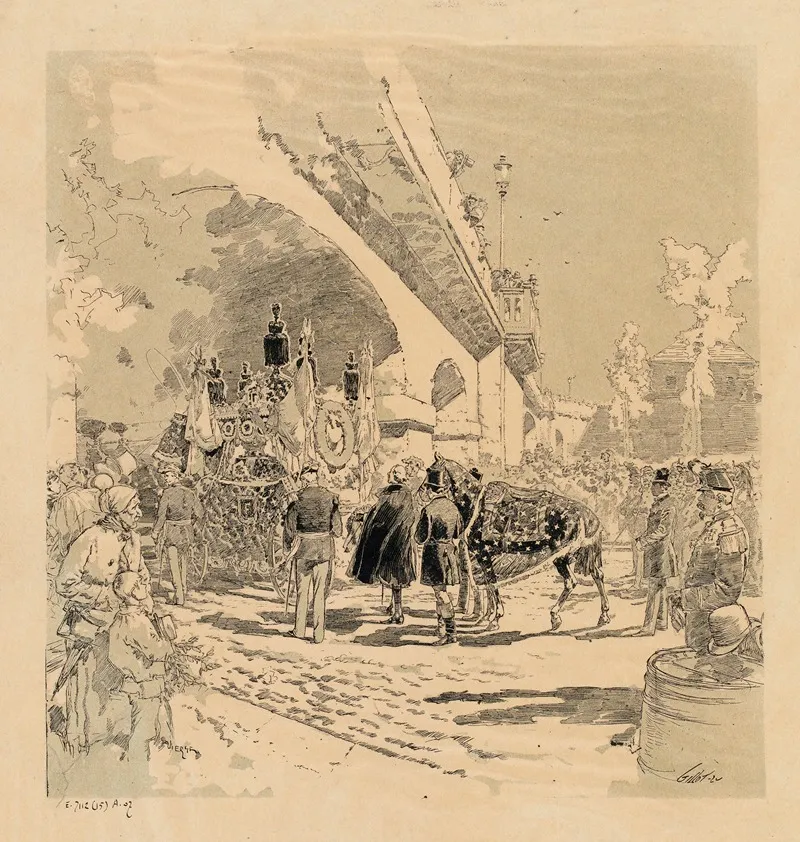 Funerailles De Faidherbe by Daniel Urrabieta Vierge - Canvas Print