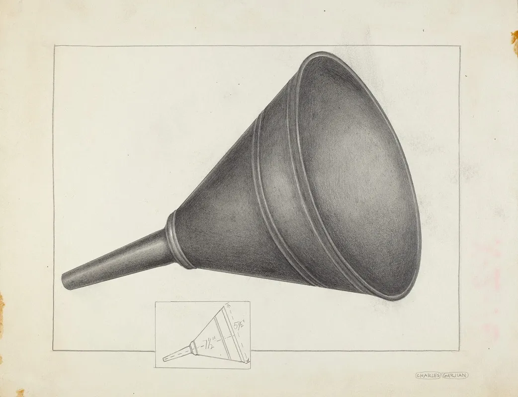 Funnel 2 by Charles Garjian - Canvas Print