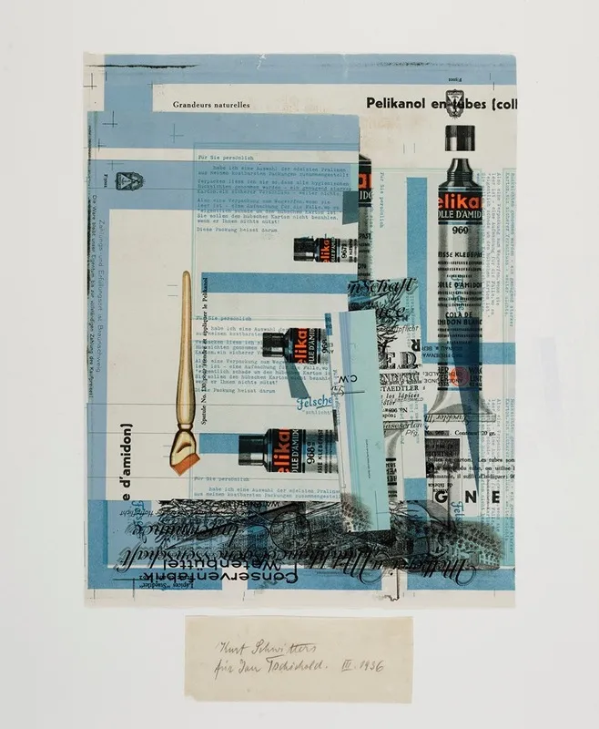 Fur Jan Tschichold by Kurt Schwitters - Canvas Print