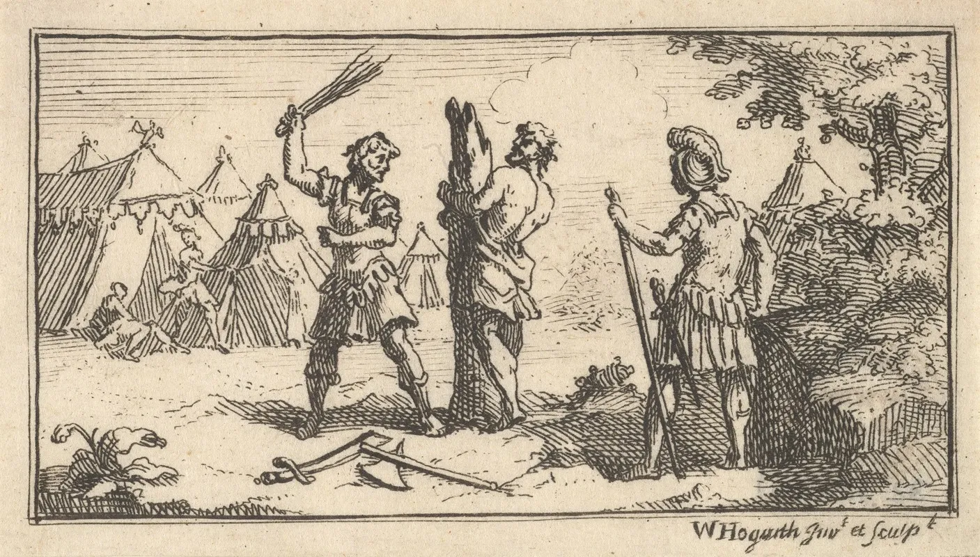 Fustigatio by William Hogarth - Canvas Print