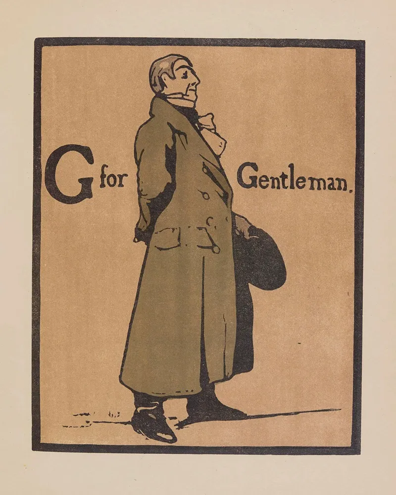 G For Gentleman by William Nicholson - Canvas Print