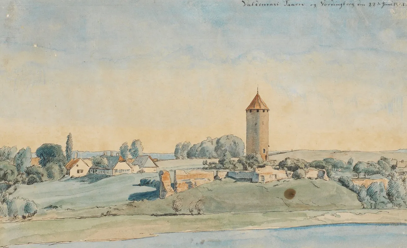 Gaasetaarnet Vordingborg by P. C. Skovgaard - Canvas Print