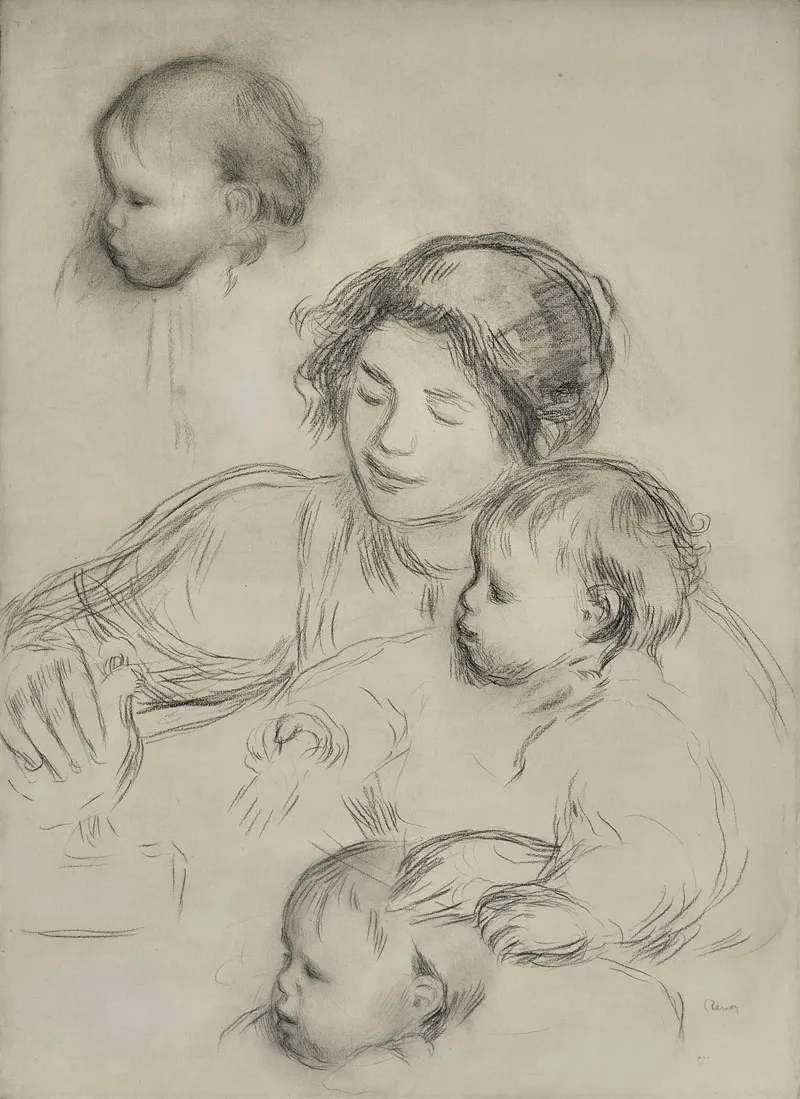 Gabrielle Et Jean Renoir Jouant Etude
