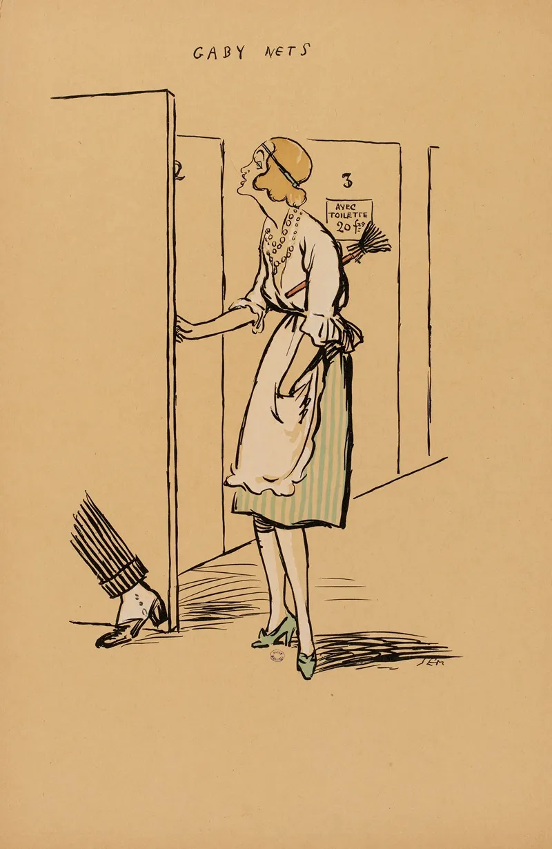 Gaby Nets by Georges Goursat (Sem) - Canvas Print