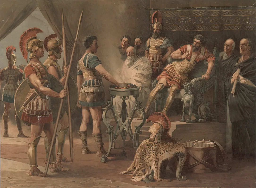 Gaius Mucius Scaevola by Hans Werner Schmidt - Canvas Print