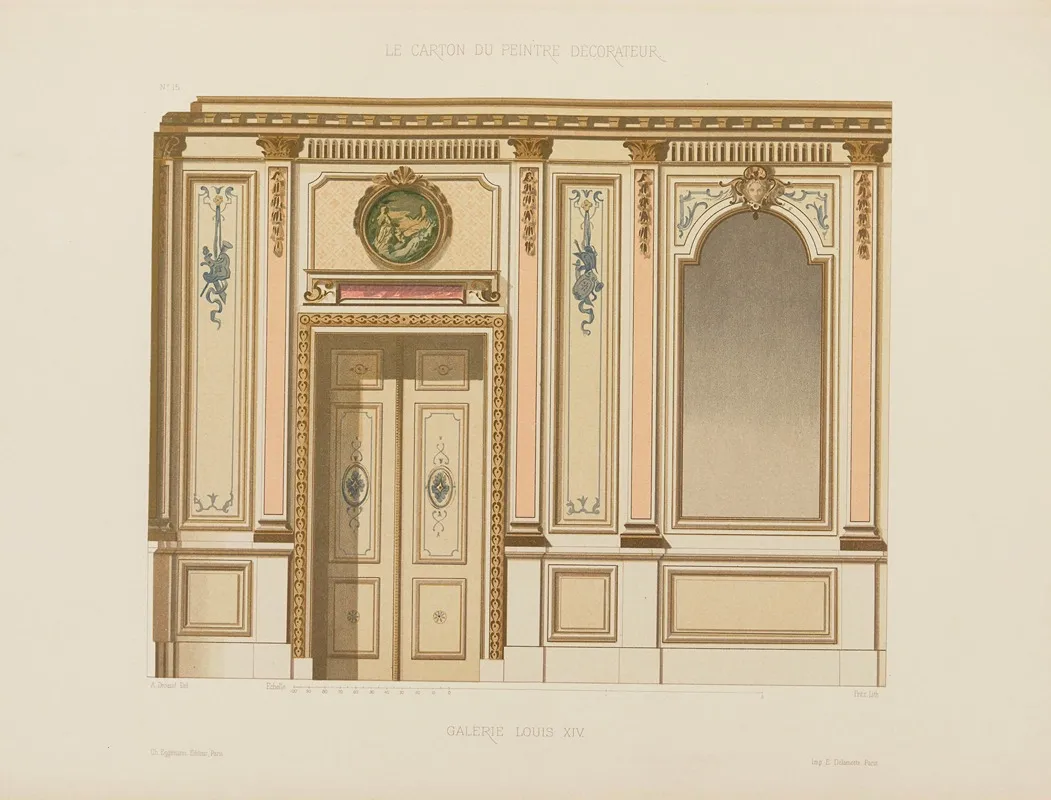 Galerie Louis Xiv by A. Desaint - Canvas Print
