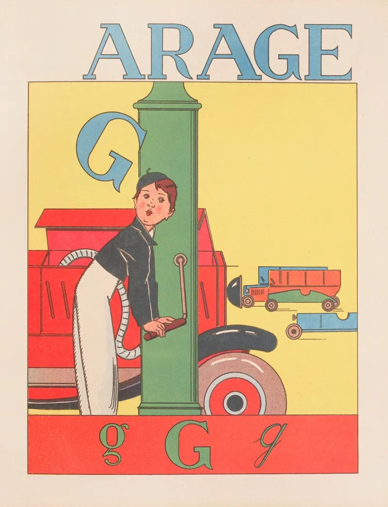 Garage by Gaston Marechaux - Canvas Print