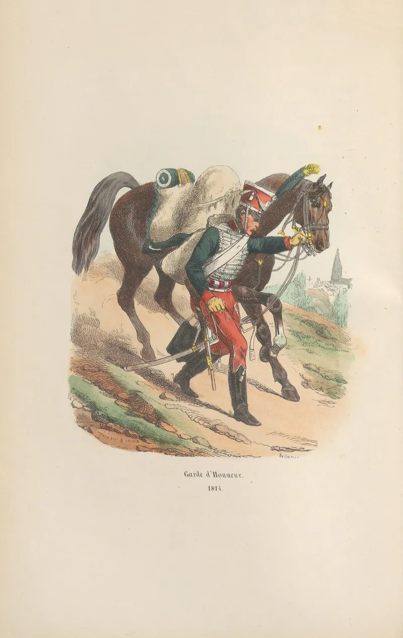 Garde Dhonneur 1814 by Hippolyte Bellangé - Canvas Print