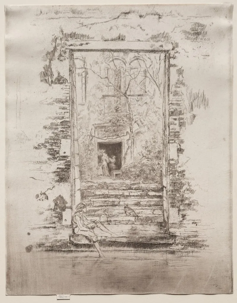 Garden 5 by James Abbott McNeill Whistler - Canvas Print