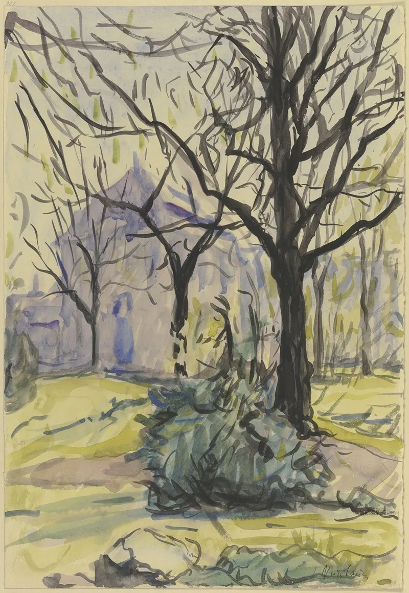 Garden At The Liebighaus by Jakob Nussbaum - Canvas Print