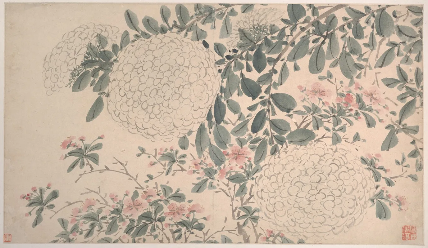 Garden Flowers Pl 02 by Chen Chun - Canvas Print