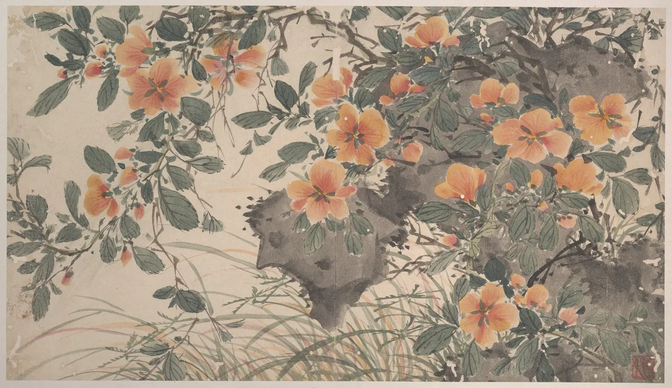 Garden Flowers Pl 14 by Chen Chun - Canvas Print