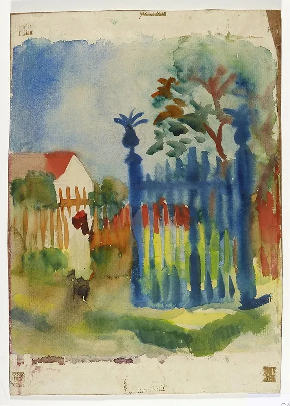 Garden Gate by August Macke - Canvas Print