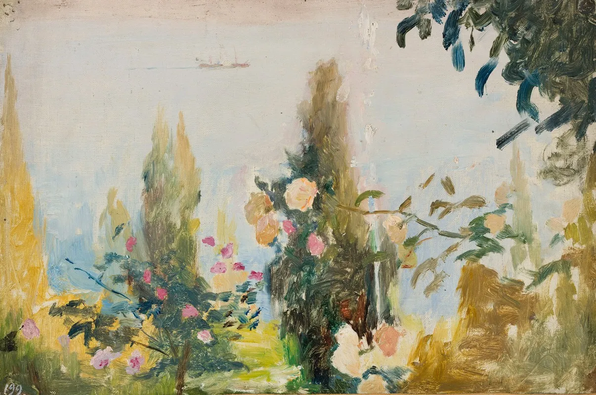 Garden Of The Bakhchi Dere Villa In Yalta From The Journey To Crimea