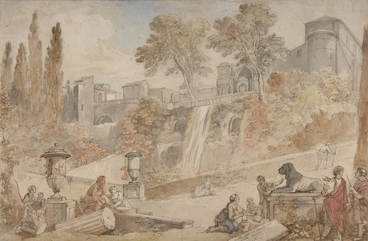 Gardens Of The Villa Deste At Tivoli