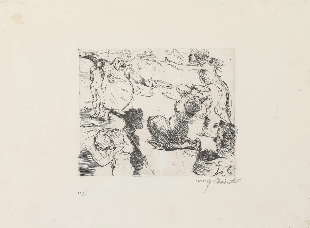 Gastmahl Des Trimalchio 10 by Lovis Corinth - Canvas Print