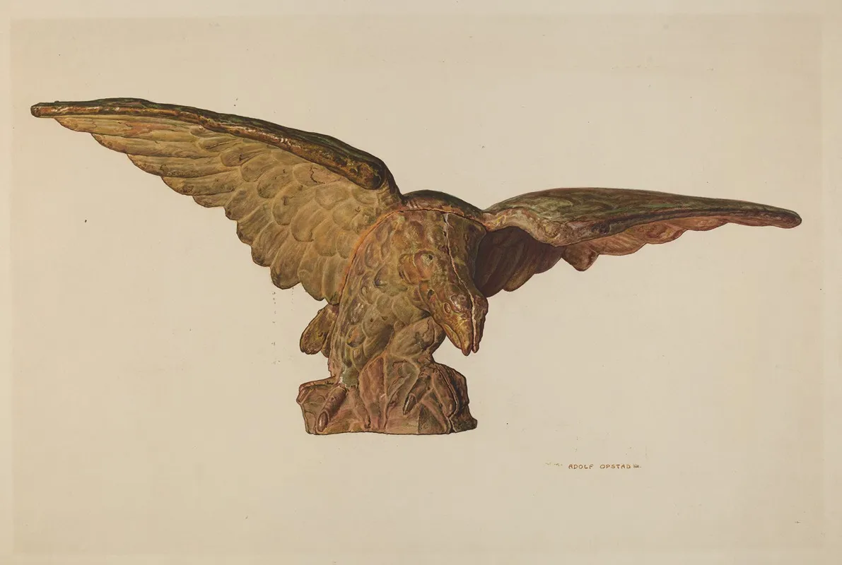 Gatepost Finial by Adolph Opstad - Canvas Print