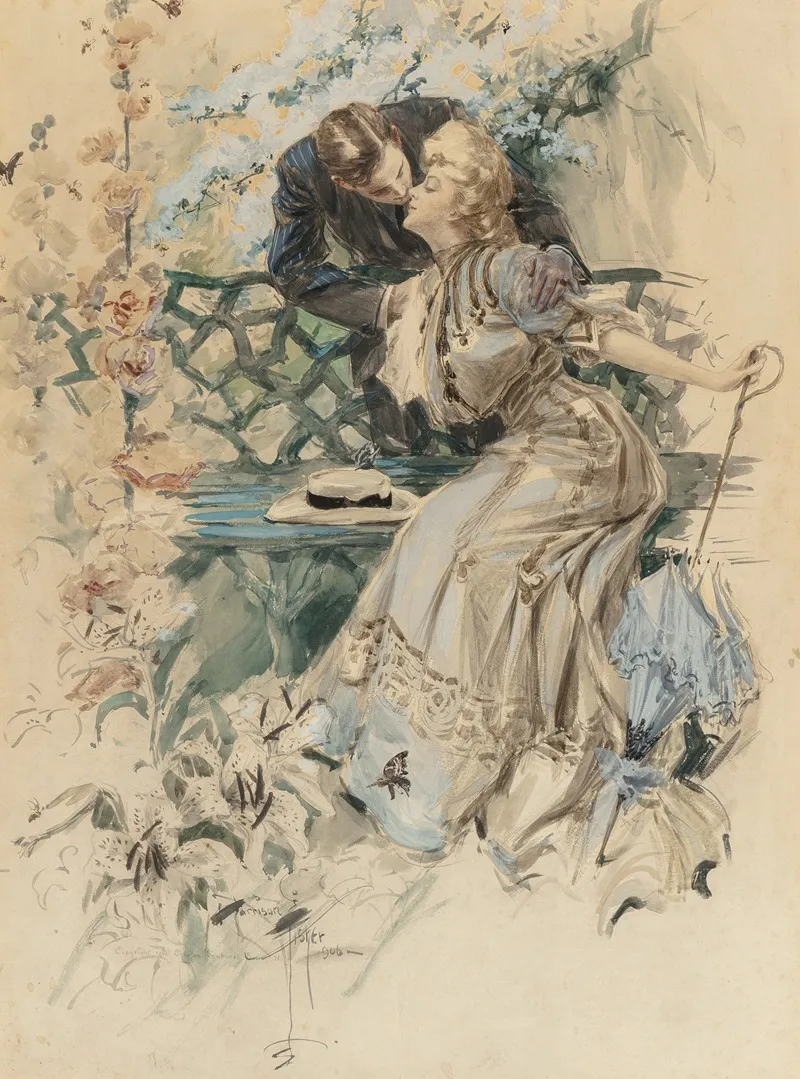 Gathering Honey by Harrison Fisher - Canvas Print