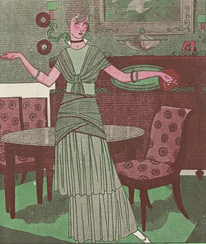 Gazette Du Bon Ton 1914 No 6 P Xii Advertentie Chez Mercier Freres Tapissiers Decorateurs Paris