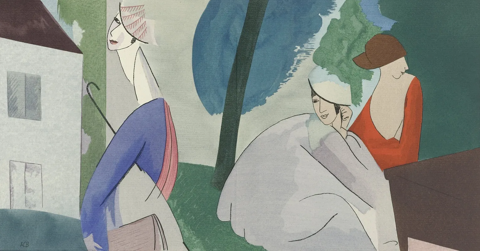 Gazette Du Bon Ton 1914 No 6 Pl 56 Robes De Paul Poiret Selon Boussingault