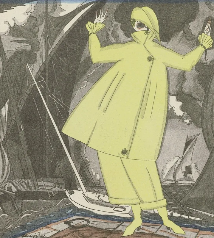 Gazette Du Bon Ton 1920 No 6 Gros Temps Costume Pour Le Yachting