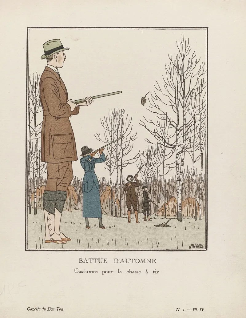 Gazette Du Bon Ton Battue Dautomn