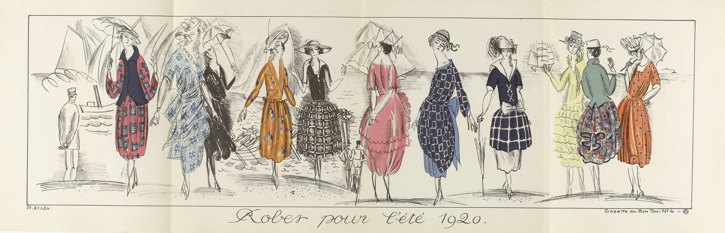 Gazette Du Bon Ton Robes Pour Lete 1920