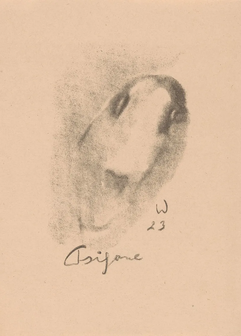 Geabstraheerd Gezicht 3 by Erich Wichmann - Canvas Print