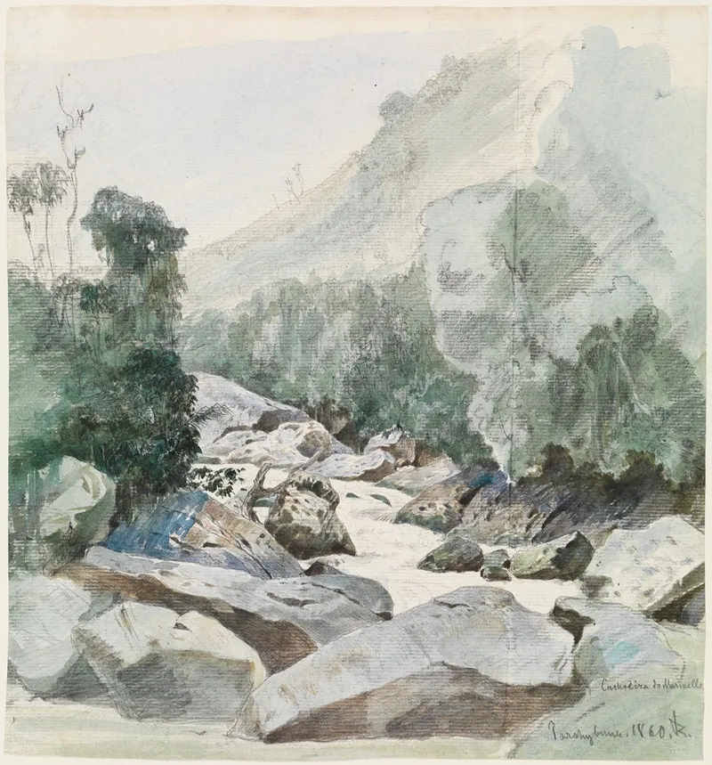 Gebirgsbach In Cachoeira Do Marmello