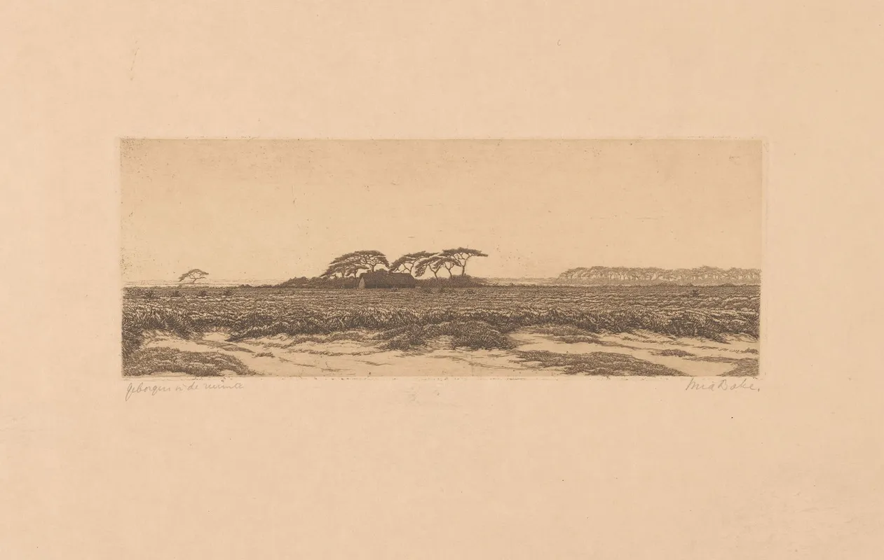 Geborgen In De Ruimte by Mia Bake - Canvas Print