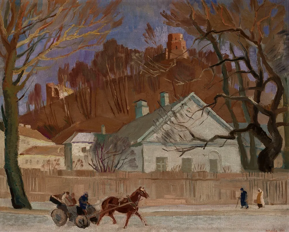 Gediminas Mountain In Vilnius by Michał Rouba - Canvas Print