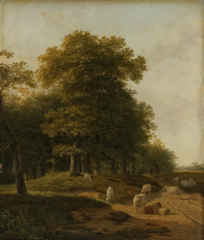 Gelder Landscape by Hendrikus van de Sande Bakhuyzen - Canvas Print