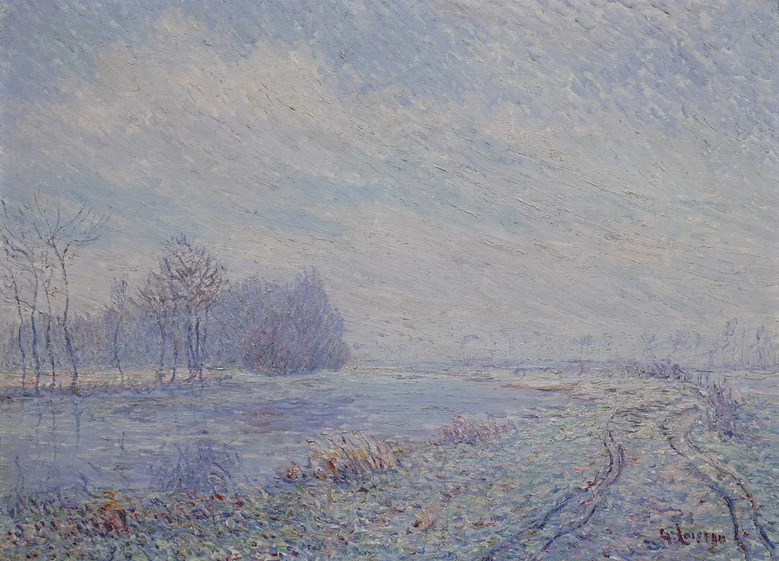 Gelee Blanche by Gustave Loiseau - Canvas Print