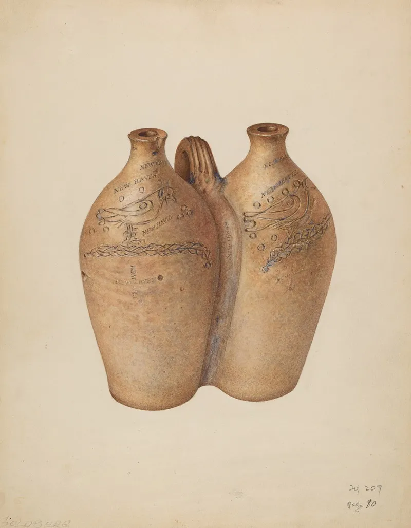 Gemel Bottle 2 by Isadore Goldberg - Canvas Print