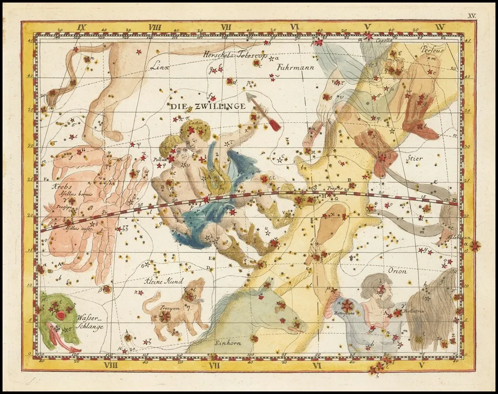 Gemini 2 by Johann Elert Bode - Canvas Print
