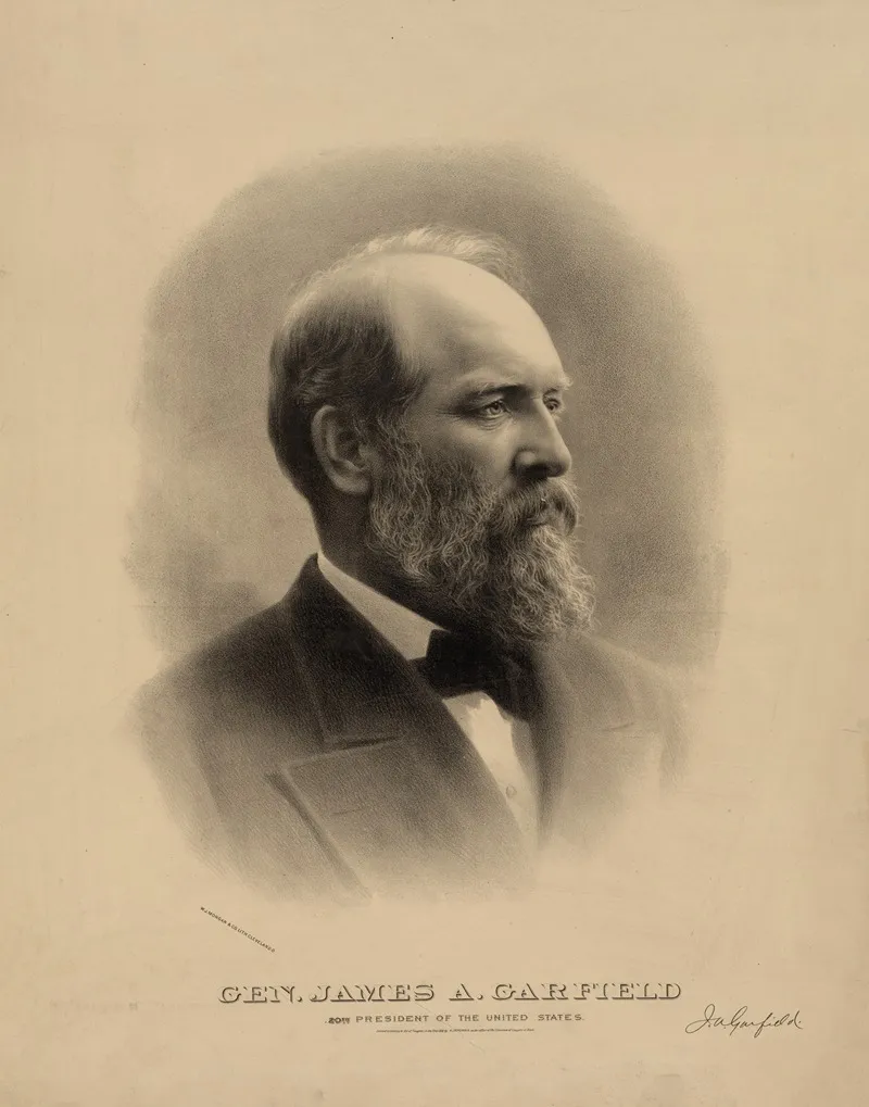 Gen James A Garfield 20th President Of The United States by W.J. Morgan &amp; Co. - Canvas Print