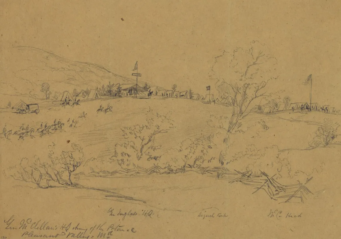 Gen Mcclellans Hq Army Of The Potomac Pleasant Valley Md