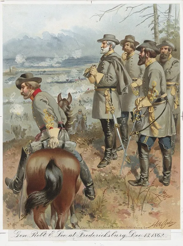 Gen Robt E Lee At Fredericksburg Dec 13 1862