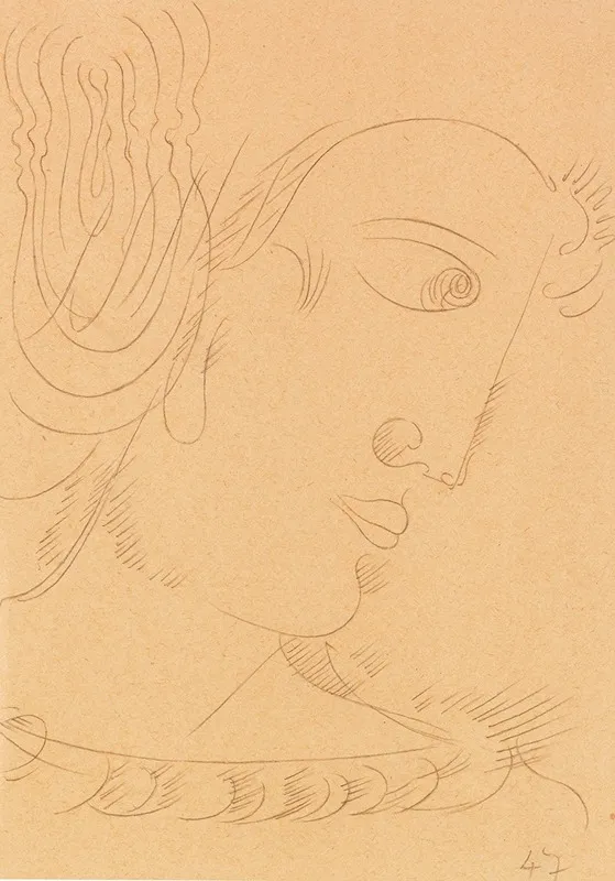 Geneigter Kopf Nach Rechts