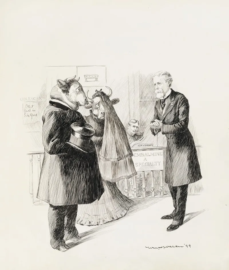 General Corbin And General Eagan Depicted As Funeral Home Owners