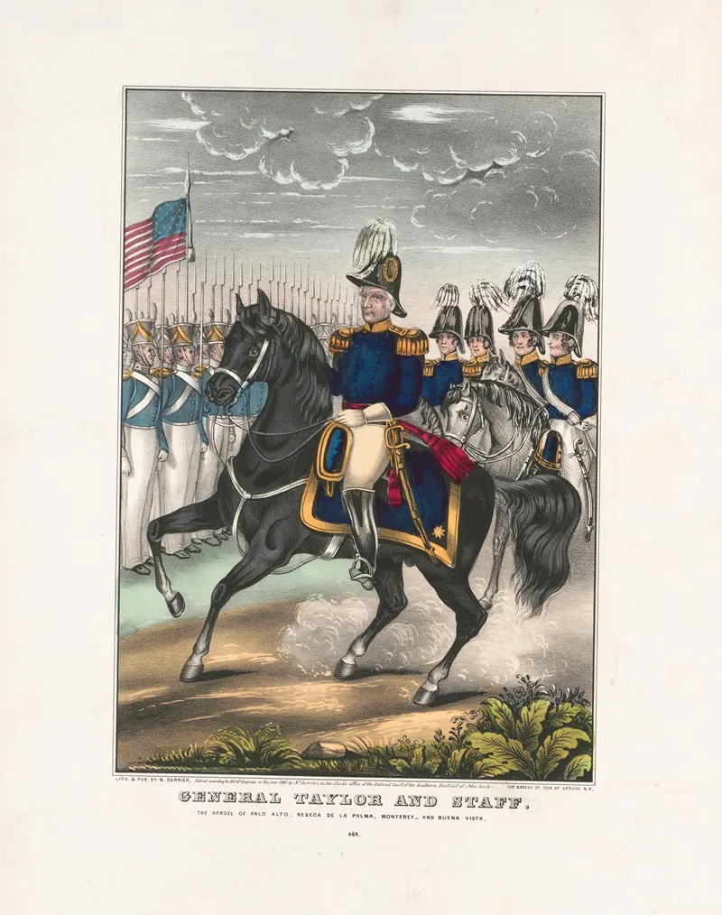 General Taylor And Staff The Heroes Of Palo Alto Reseca De La Palma Monterey And Buena Vista