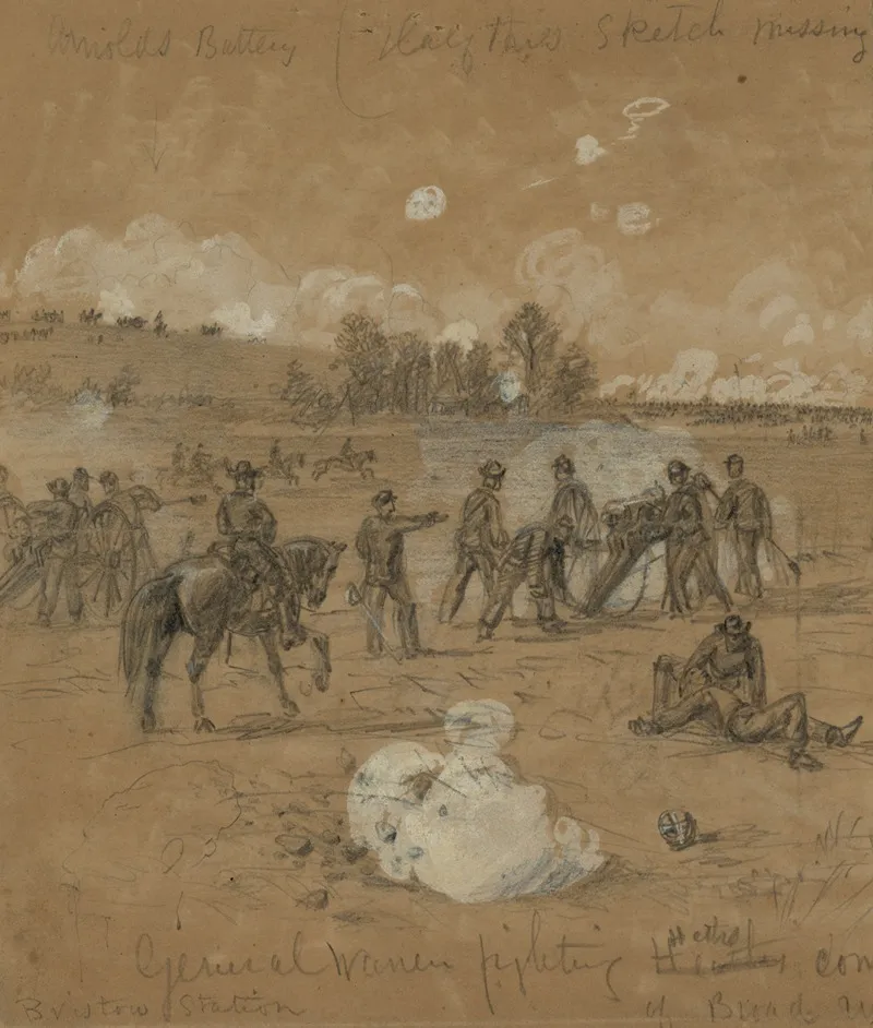 General Warren Fighting At Bristoe Station