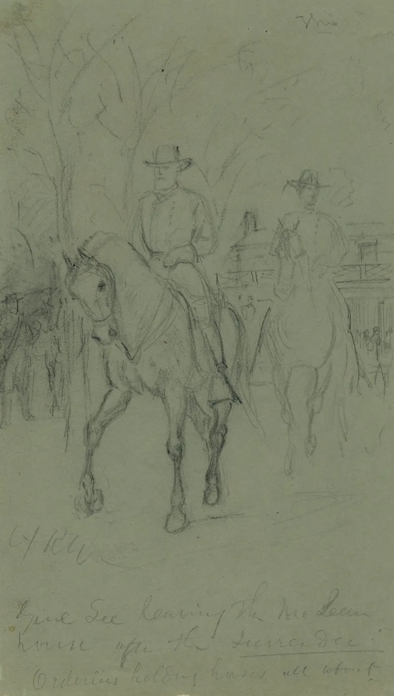 Genl Lee Leaving The Mclean House After The Surrender
