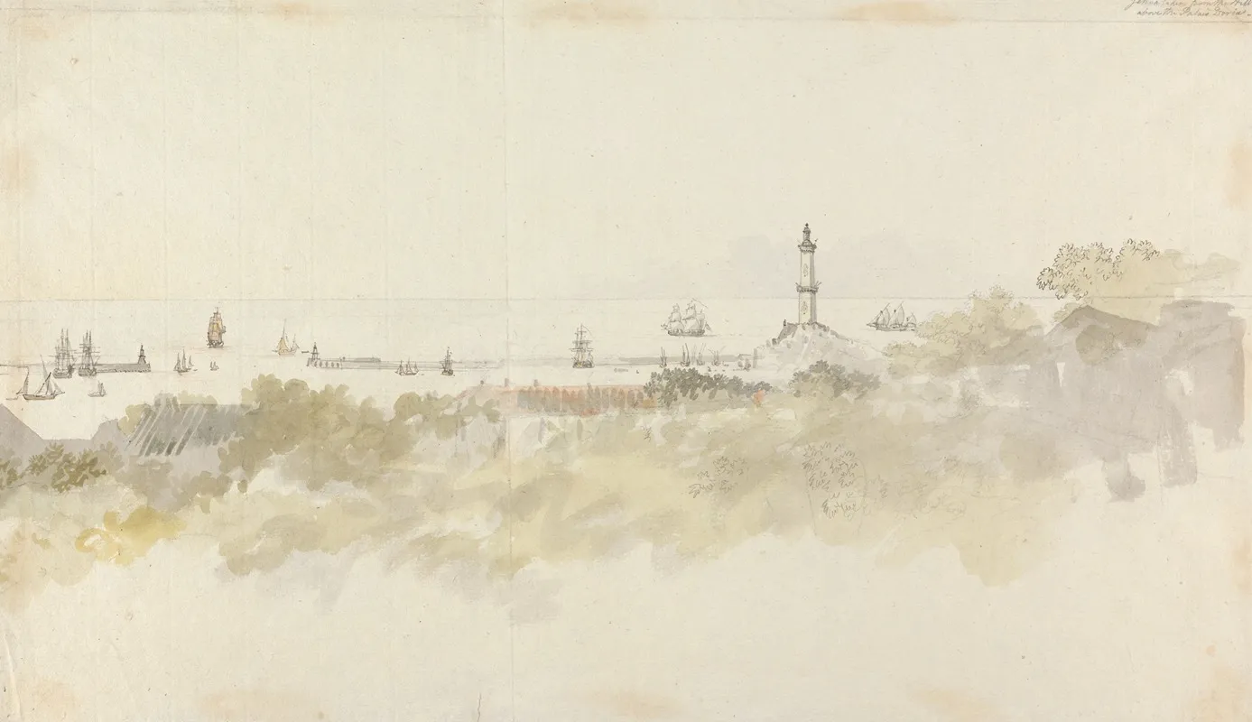 Genoa A Seascape With Shipping
