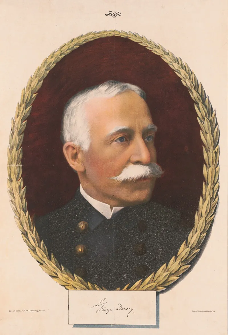 George Dewey 3 by Sackett &amp; Wilhelms Litho. - Canvas Print